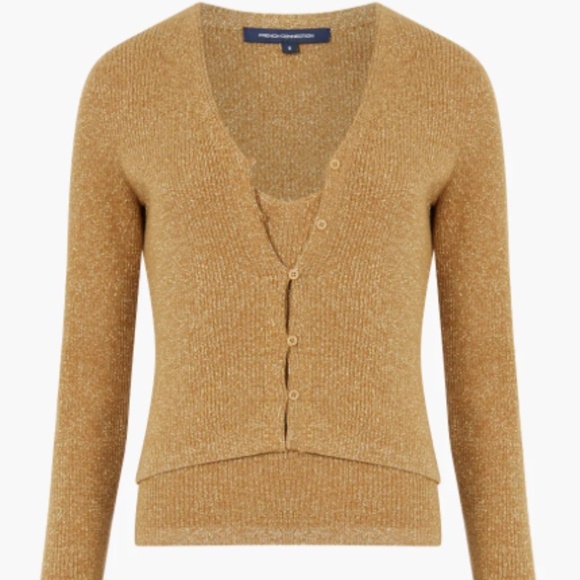 French Connection Nella Cami and Cardigan Twin Set - Picture 1 of 2